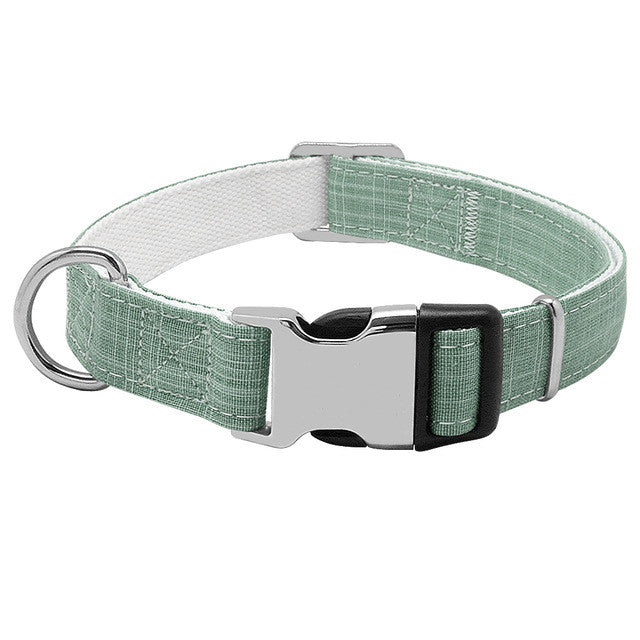 Collier chien personnalisé avec nom et étiquette anti-perte