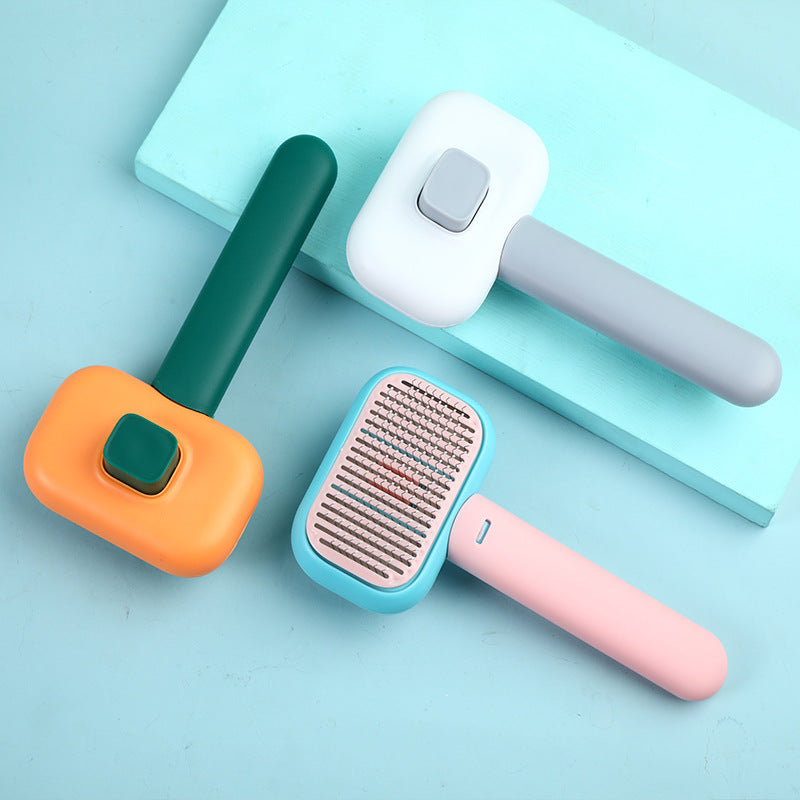 Brosse anti-poils chien et chat, massage inclus