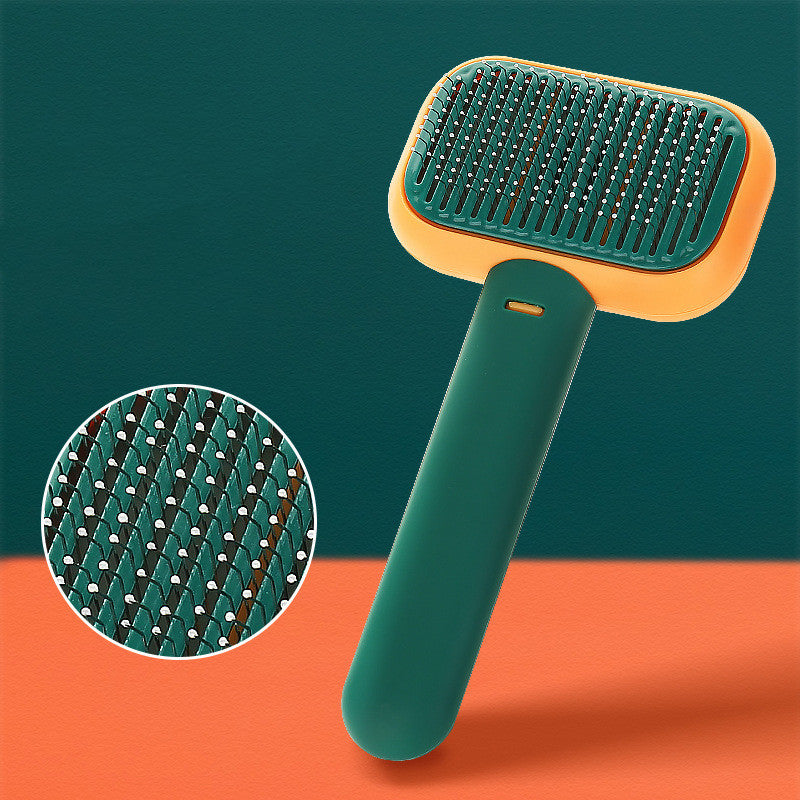 Brosse anti-poils chien et chat, massage inclus