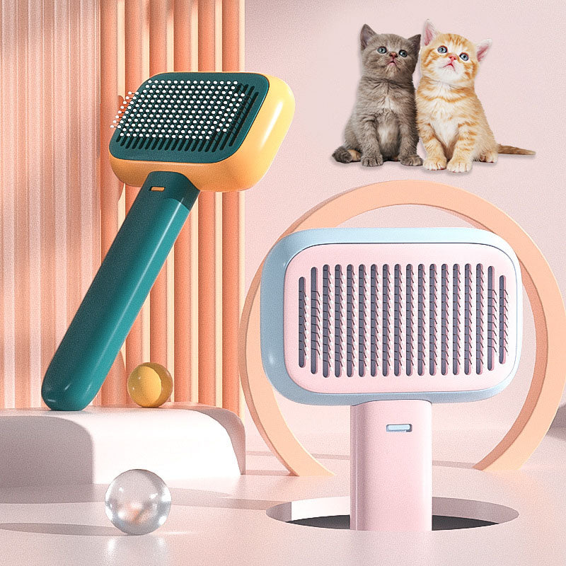 Brosse anti-poils chien et chat, massage inclus
